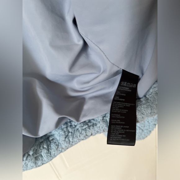 UO Willow Fuzzy Blue Drawstring Teddy Jacket - Picture 6 of 16